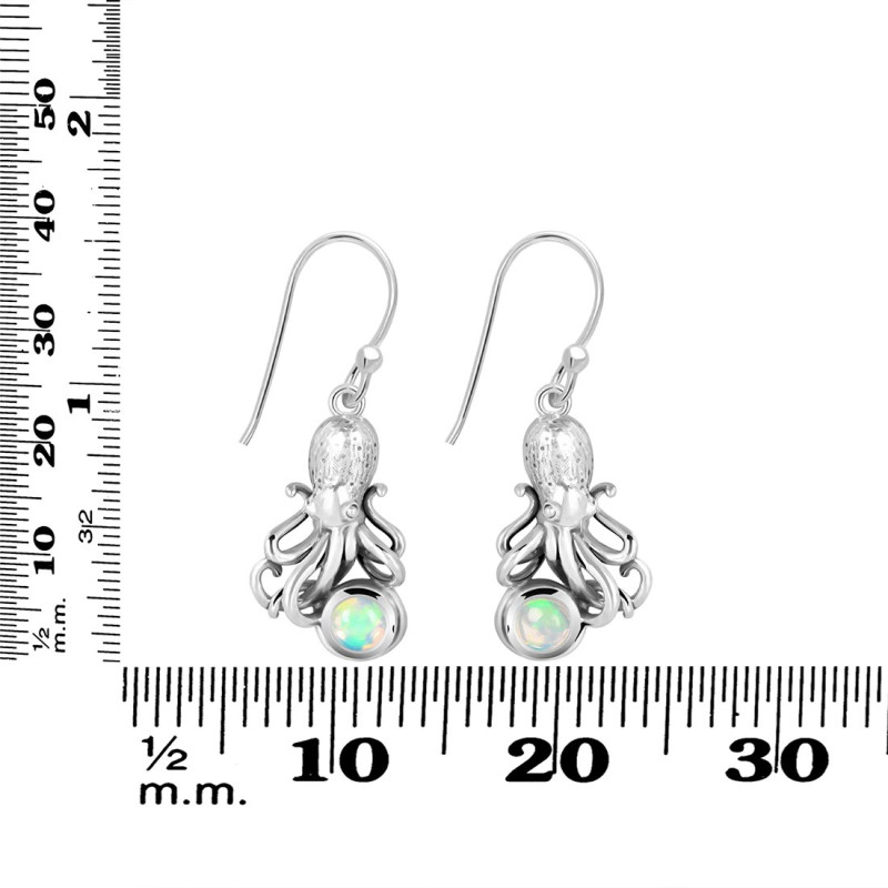 Opal Octopus Earring OPL-RUE-48.