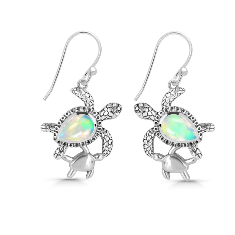 Opal Turtle Earring OPL-RUE-58.