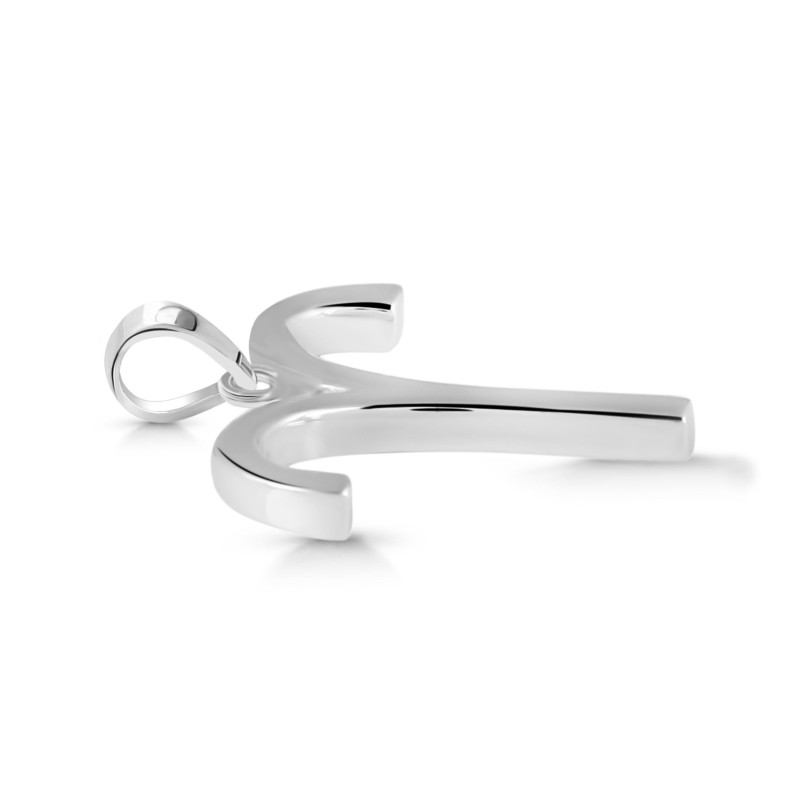 Aries Zodiac Plain Silver Jewelry Set PS-RDR-3098/RDE-1497/RDB-182/RDC-20.
