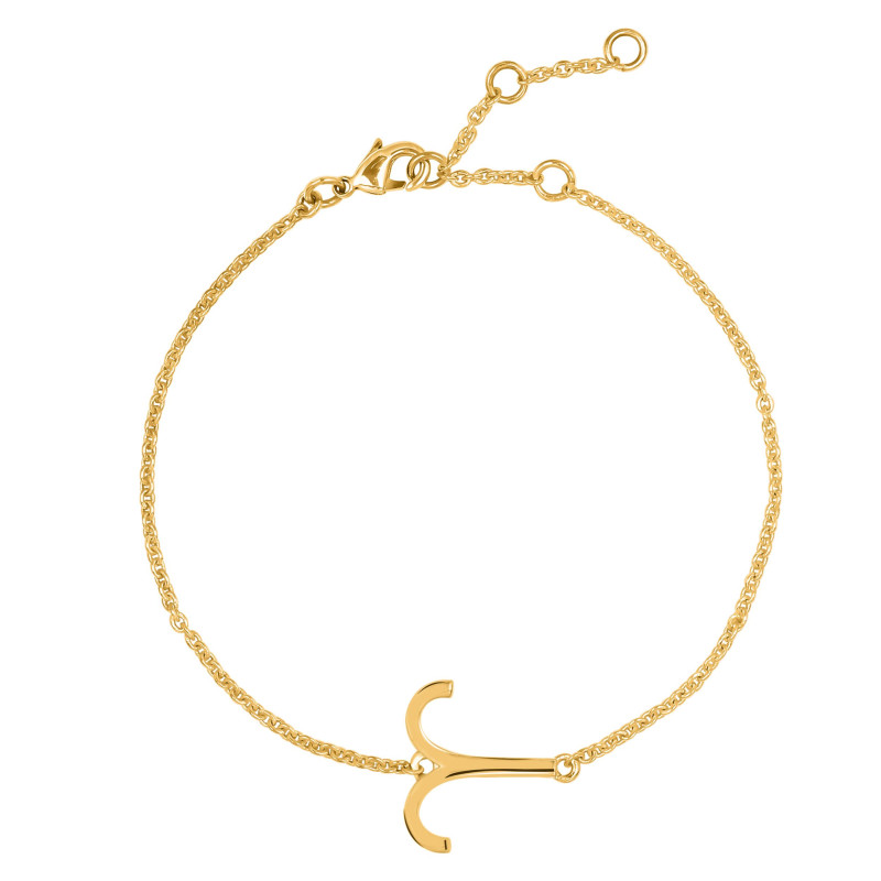 Aries Zodiac Plain Silver Jewelry Set PS-RDR-3098/RDE-1497/RDB-182/RDC-20.