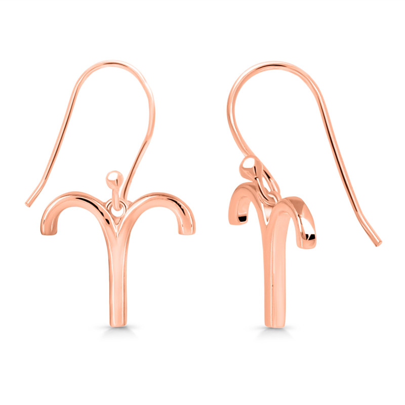 Aries Zodiac Plain Silver Jewelry Set PS-RDR-3098/RDE-1497/RDB-182/RDC-20.