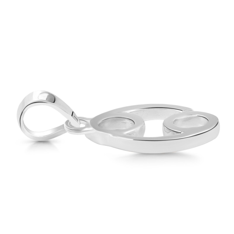 Cancer Zodiac Plain Silver Jewelry Set PS-RDR-3092/RDE-1500/RDB-185/RDC-23.
