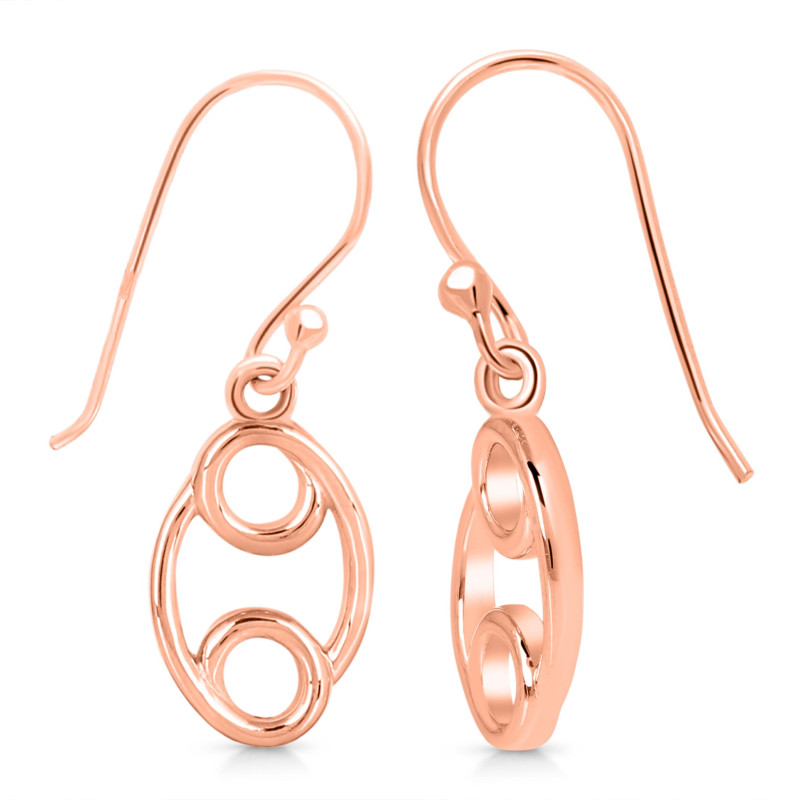 Cancer Zodiac Plain Silver Jewelry Set PS-RDR-3092/RDE-1500/RDB-185/RDC-23.