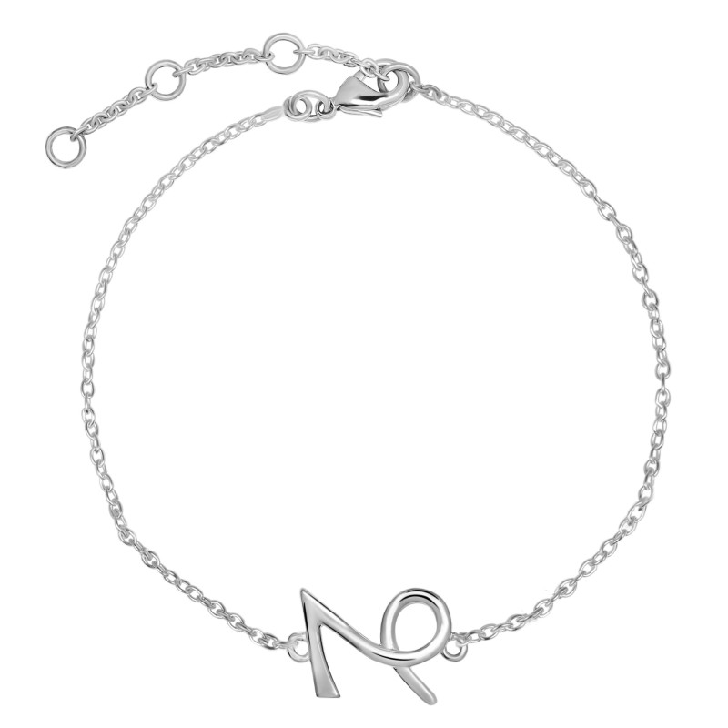 Capricorn Zodiac Plain Silver Jewelry Set PS-RDR-3087/RDE-1494/RDB-179/RDC-17.