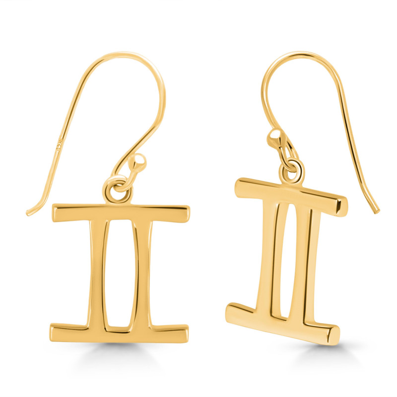 Gemini Zodiac Plain Silver Jewelry Set PS-RDR-3091/RDE-1499/RDB-184/RDC-22.