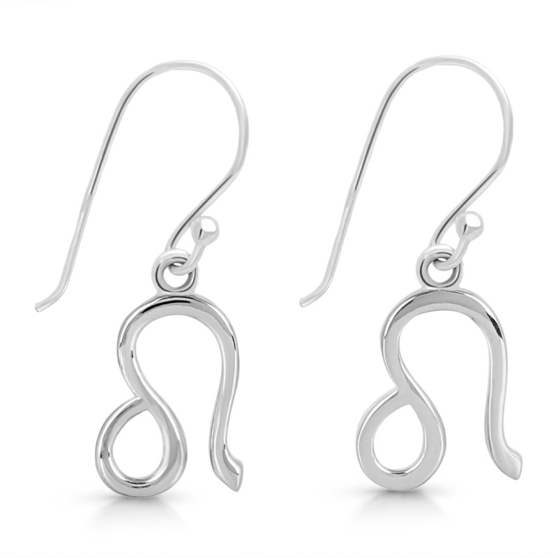 Leo Zodiac Plain Silver Jewelry Set PS-RDR-3093/RDE-1501/RDB-186/RDC-24.