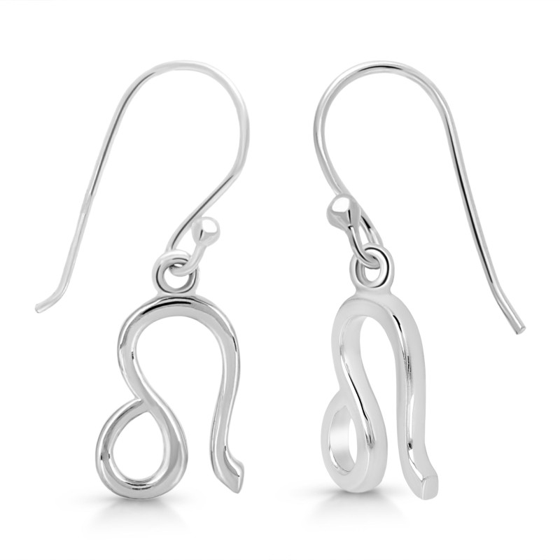 Leo Zodiac Plain Silver Jewelry Set PS-RDR-3093/RDE-1501/RDB-186/RDC-24.