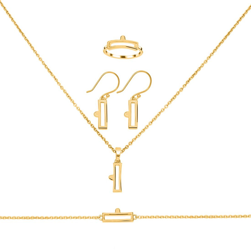  Libra Zodiac Plain Silver Jewelry Set PS-RDR-3095/RDE-1503/RDB-188/RDC-26.