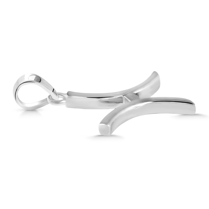 Pisces Zodiac Plain Silver Jewelry Set PS-RDR-3089/RDE-1495/RDB-181/RDC-19.
