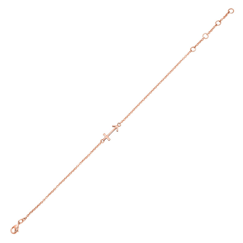 Sagittarius Zodiac Plain Silver Jewelry Set PS-RDR-3097/RDE-1505/RDB-190/RDC-28.