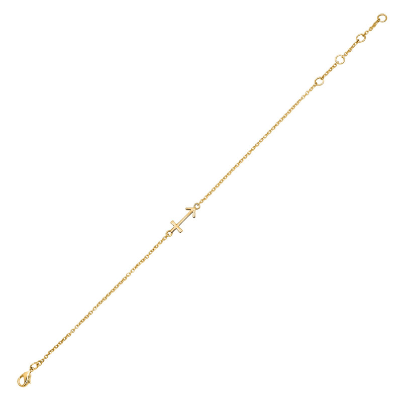 Sagittarius Zodiac Plain Silver Jewelry Set PS-RDR-3097/RDE-1505/RDB-190/RDC-28.