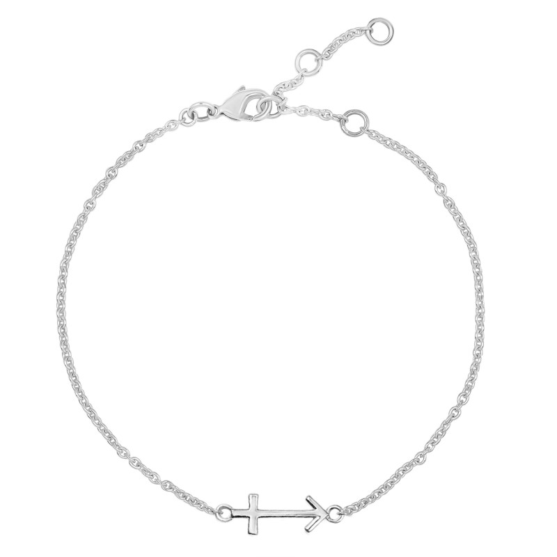 Sagittarius Zodiac Plain Silver Jewelry Set PS-RDR-3097/RDE-1505/RDB-190/RDC-28.