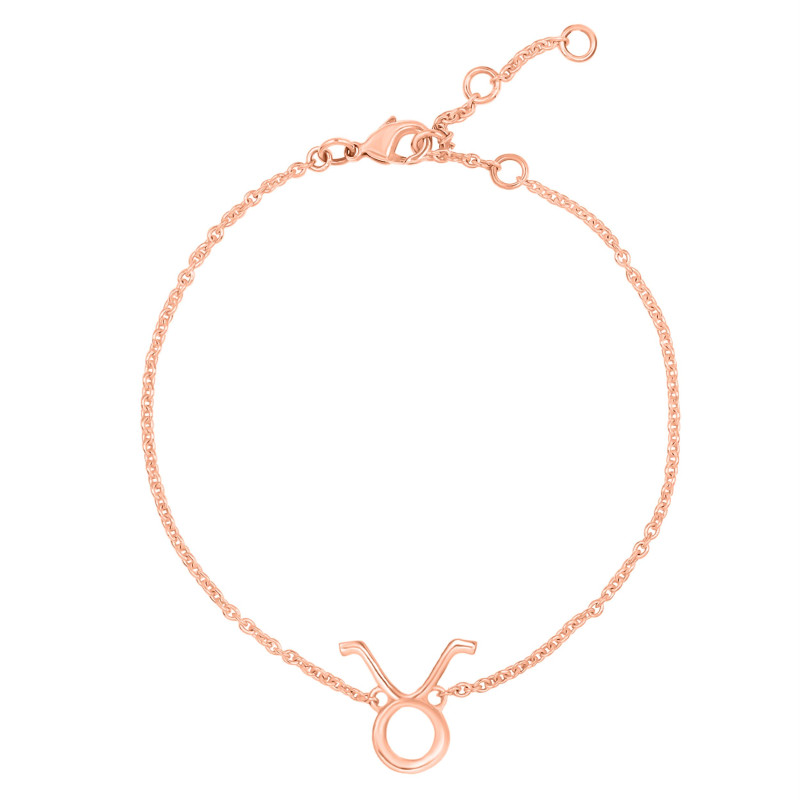 Taurus Zodiac Plain Silver Jewelry Set PS-RDR-3090/RDE-1498/RDB-183/RDC-21.
