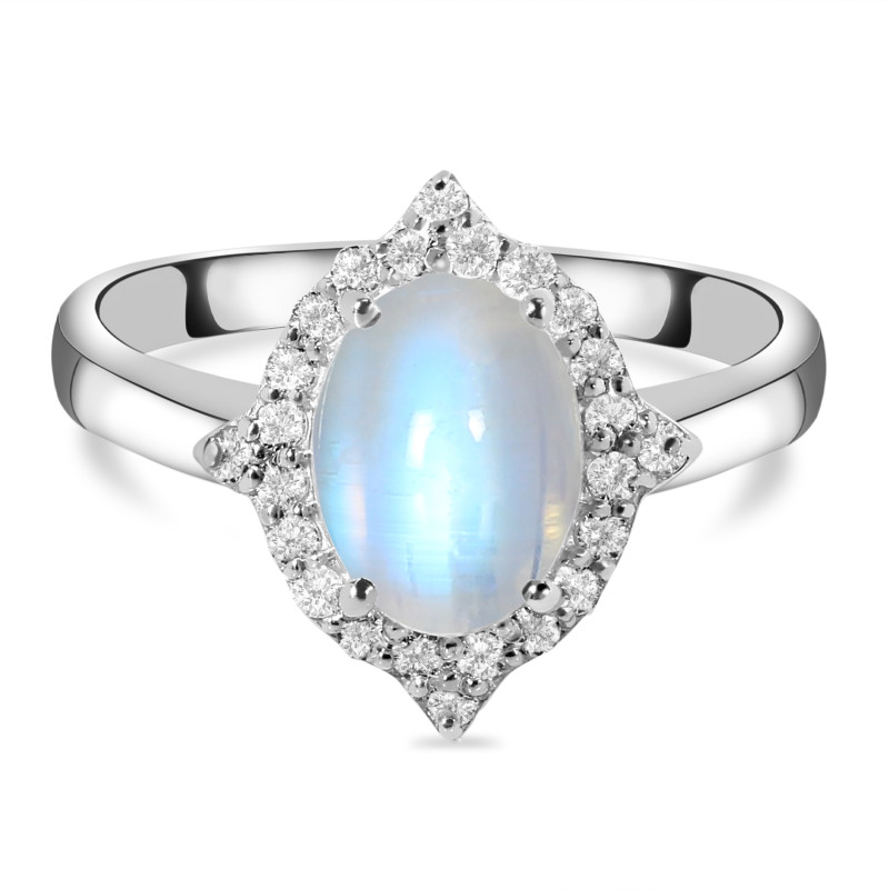 Moonstone & White Topaz Ring RBM-RDR-1745.