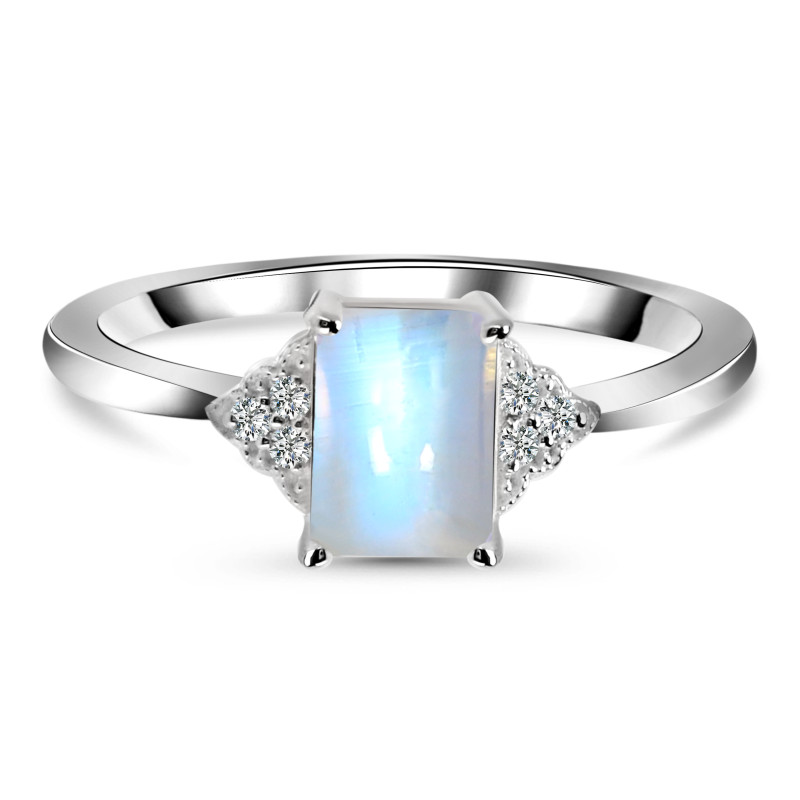 Moonstone & White Topaz Ring RBM-RDR-2254.