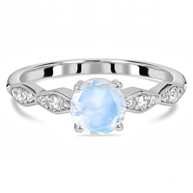 Moonstone & White Topaz Ring RBM-RDR-2288.