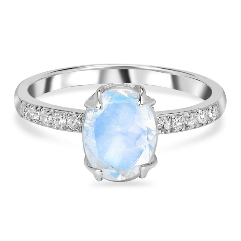 Moonstone & White Topaz Ring RBM-RDR-2382.