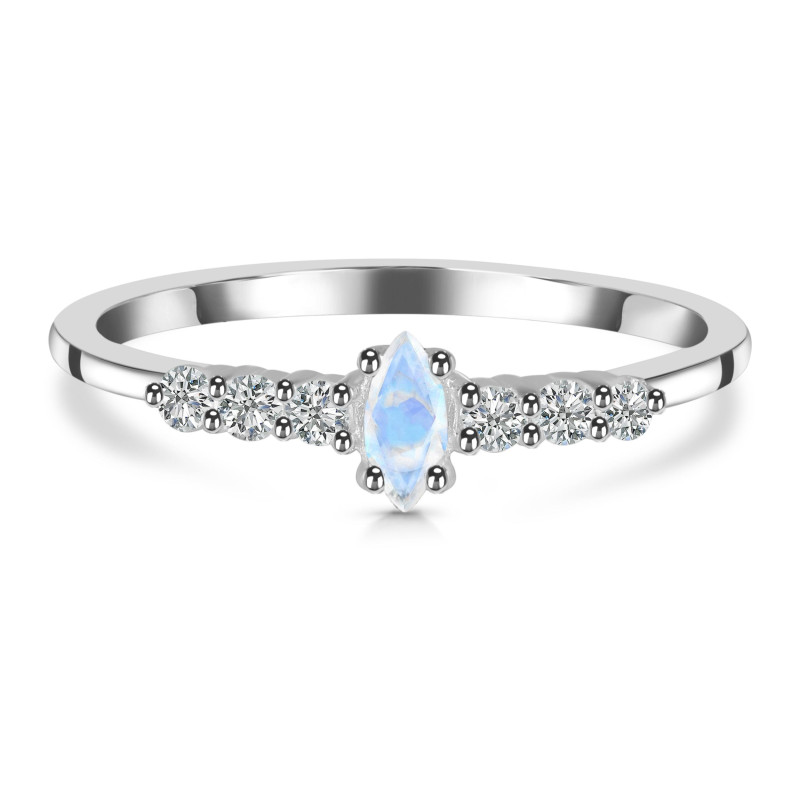 Moonstone & White Topaz Ring RBM-RDR-2532.
