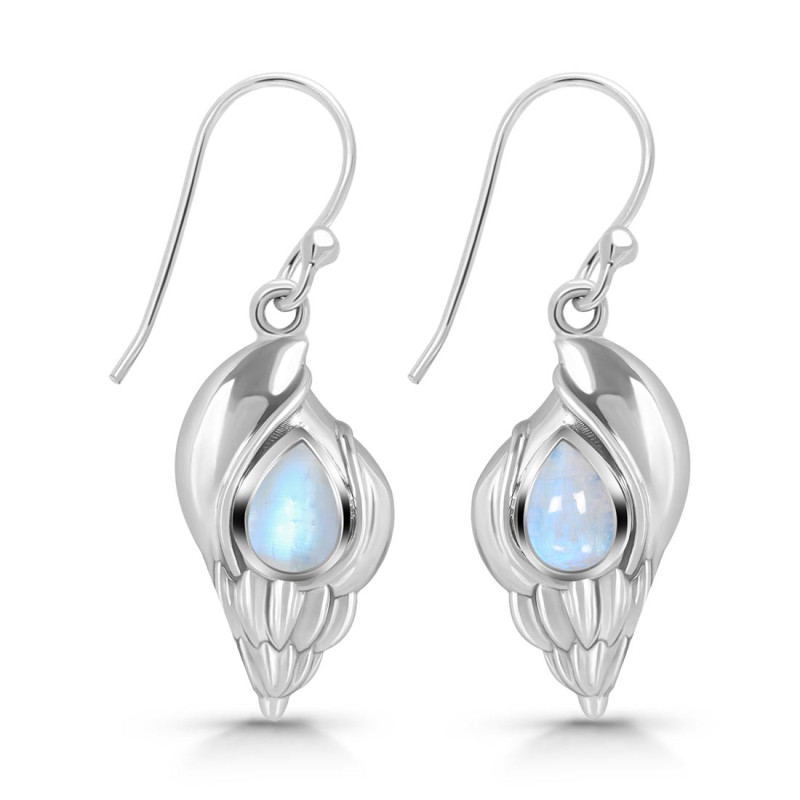 Moonstone Shell Earring RBM-RUE-7.