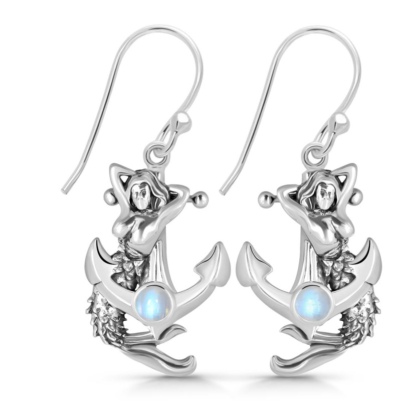 Moonstone Mermaid Earring RBM-RUE-9.