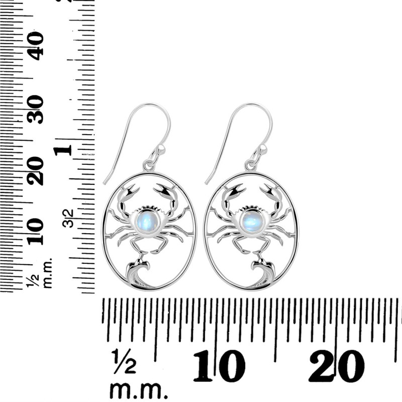 Moonstone Crab Earring RBM-RUE-19.
