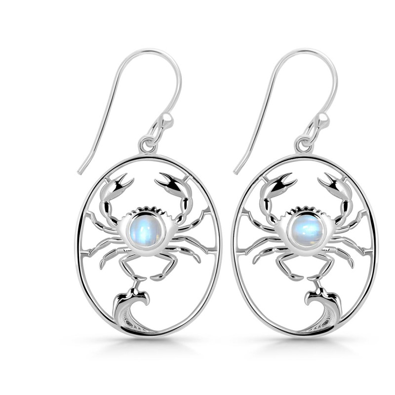 Moonstone Crab Earring RBM-RUE-19.