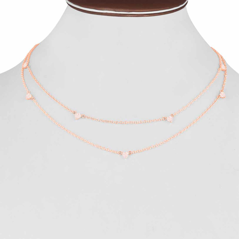 Rose Quartz Necklace RSQ-RDN-388.