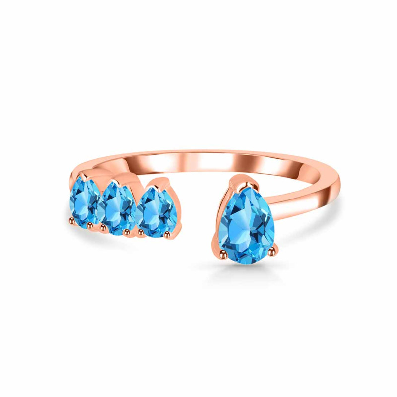 Swiss Blue Topaz Ring SBTZ-RDR-2769.