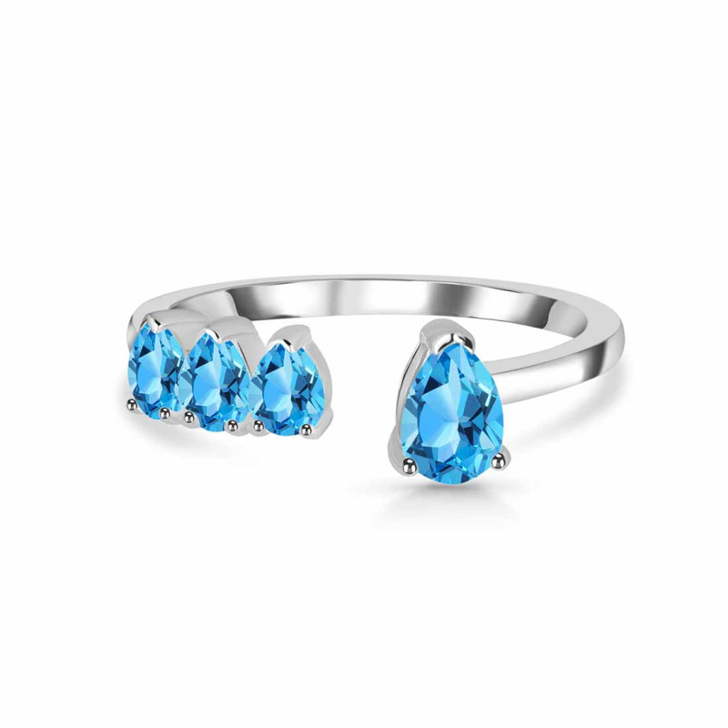 Swiss Blue Topaz Ring SBTZ-RDR-2769.