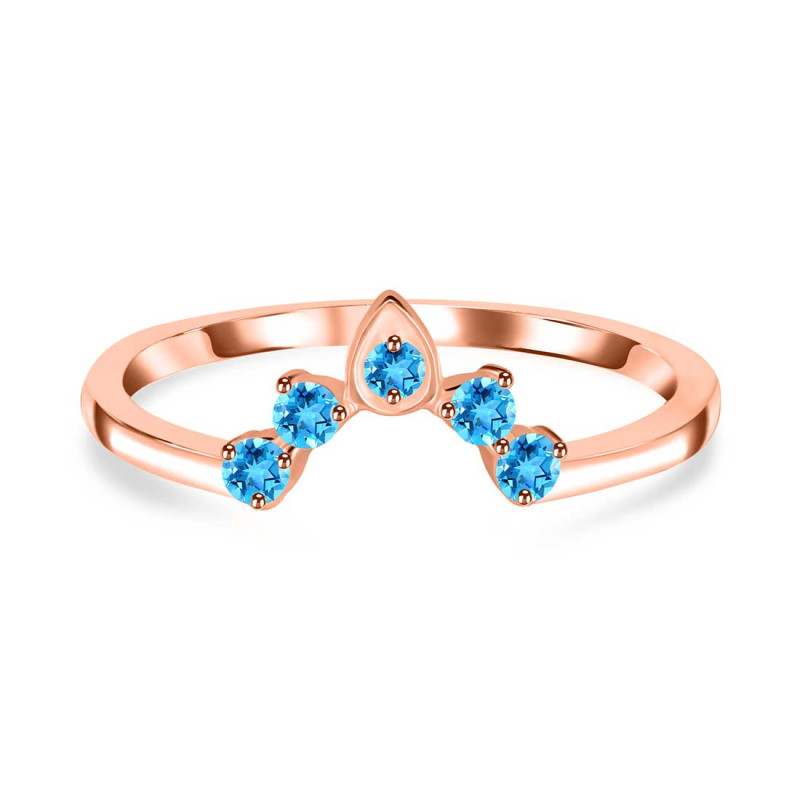 Swiss Blue Topaz Ring SBTZ-RR-274.
