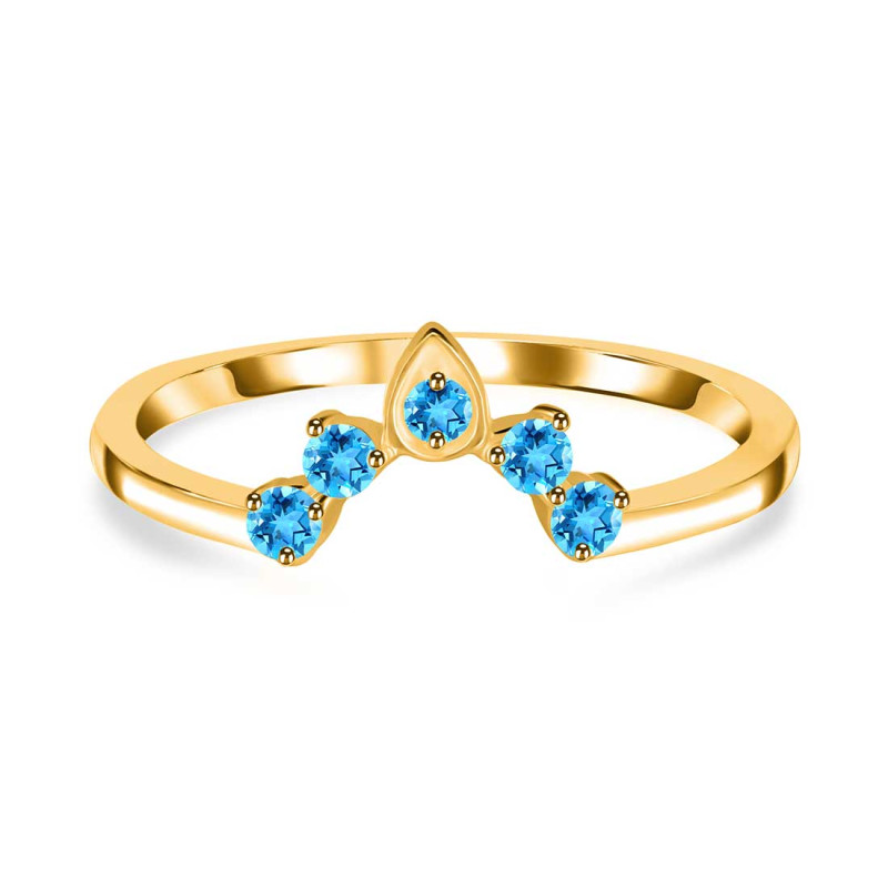 Swiss Blue Topaz Ring SBTZ-RR-274.