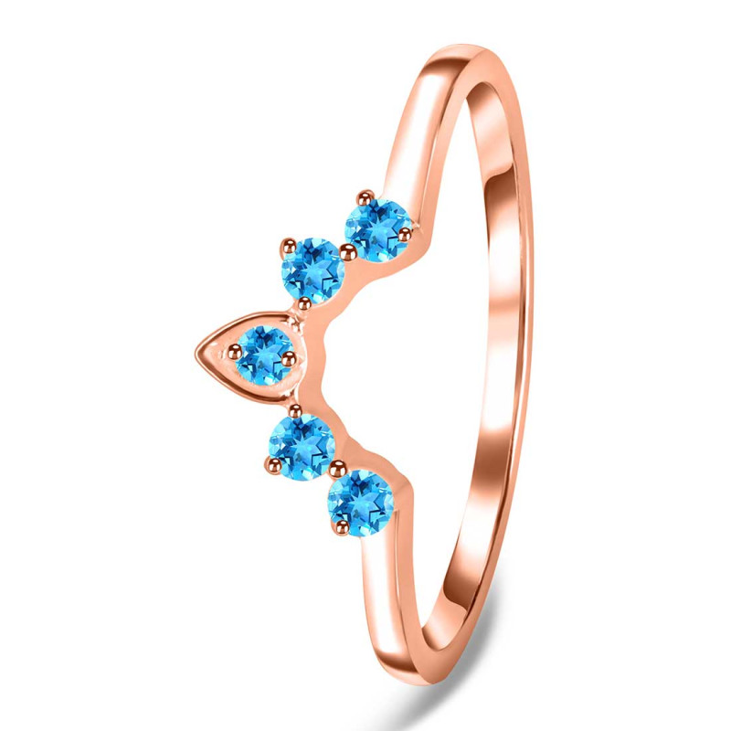 Swiss Blue Topaz Ring SBTZ-RR-274.