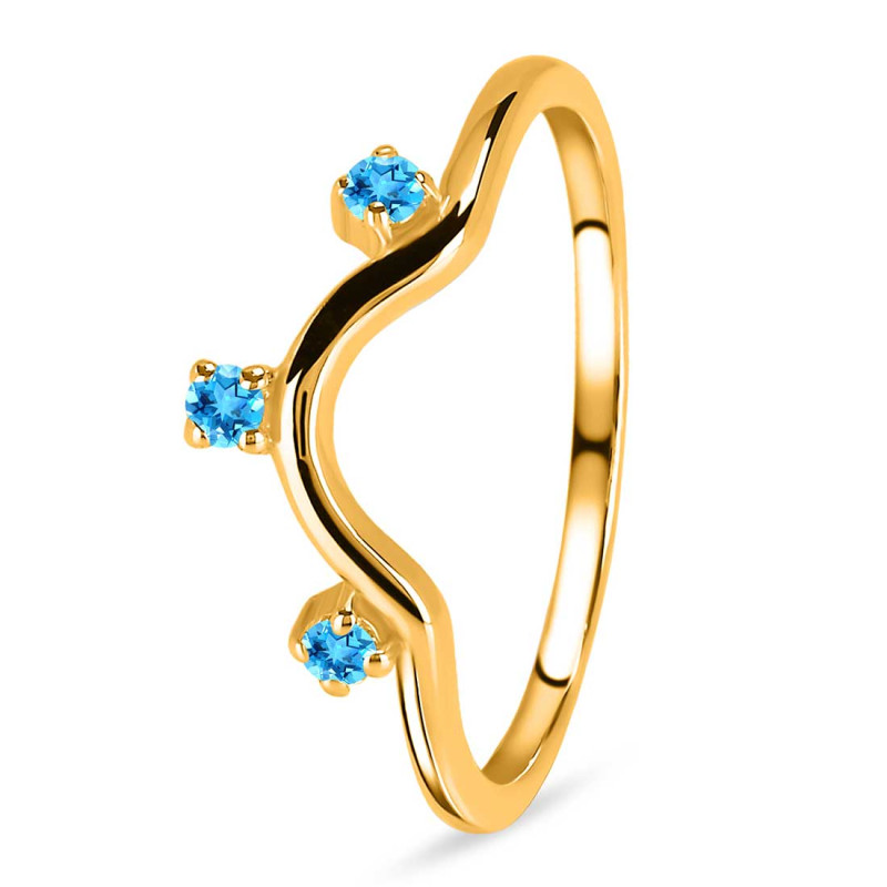 Swiss Blue Topaz Ring SBTZ-RR-321.