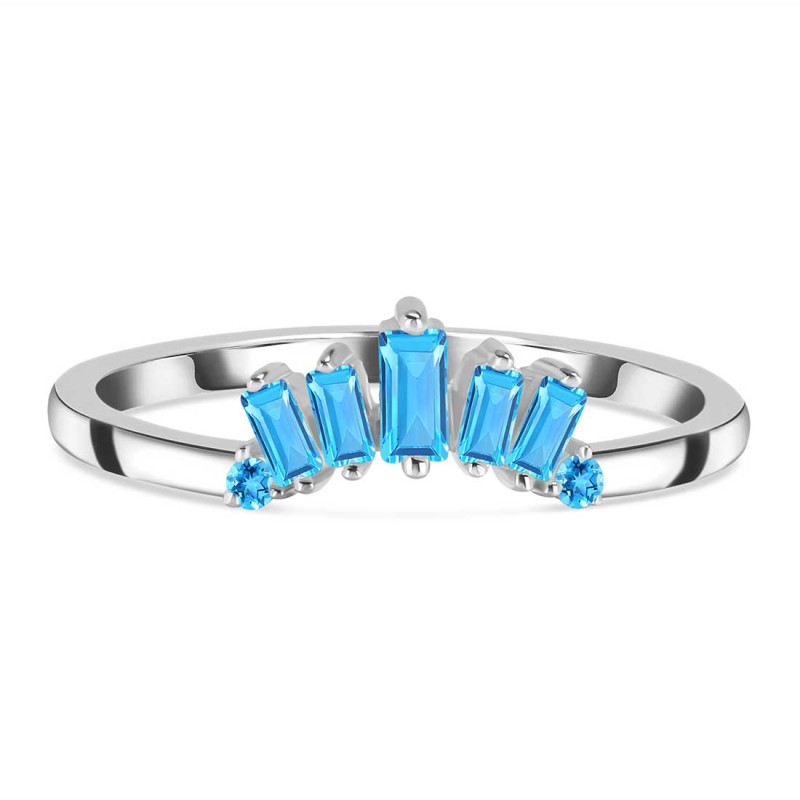 Swiss Blue Topaz Ring SBTZ-RR-324.