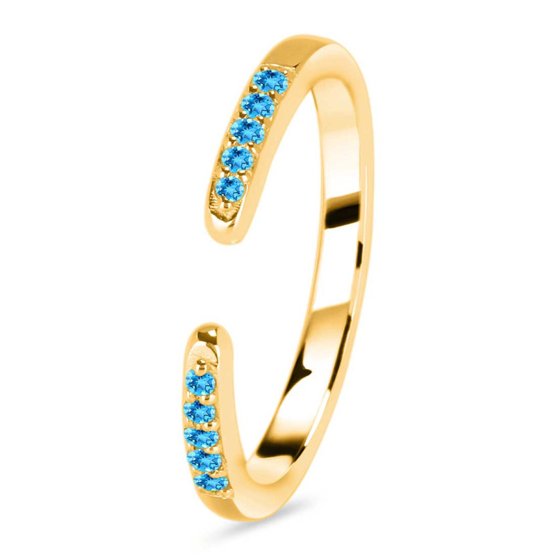 Swiss Blue Topaz Ring SBTZ-RR-325.