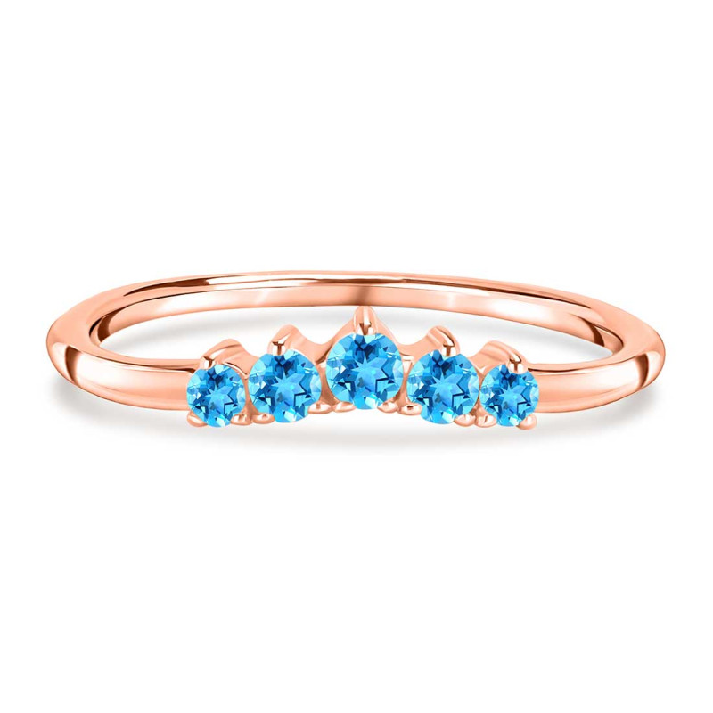 Swiss Blue Topaz Ring SBTZ-RR-326.