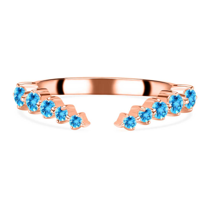 Swiss Blue Topaz Ring SBTZ-RR-327.