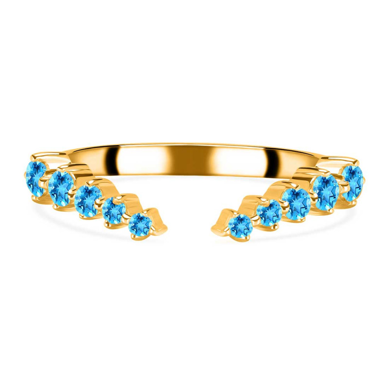 Swiss Blue Topaz Ring SBTZ-RR-327.