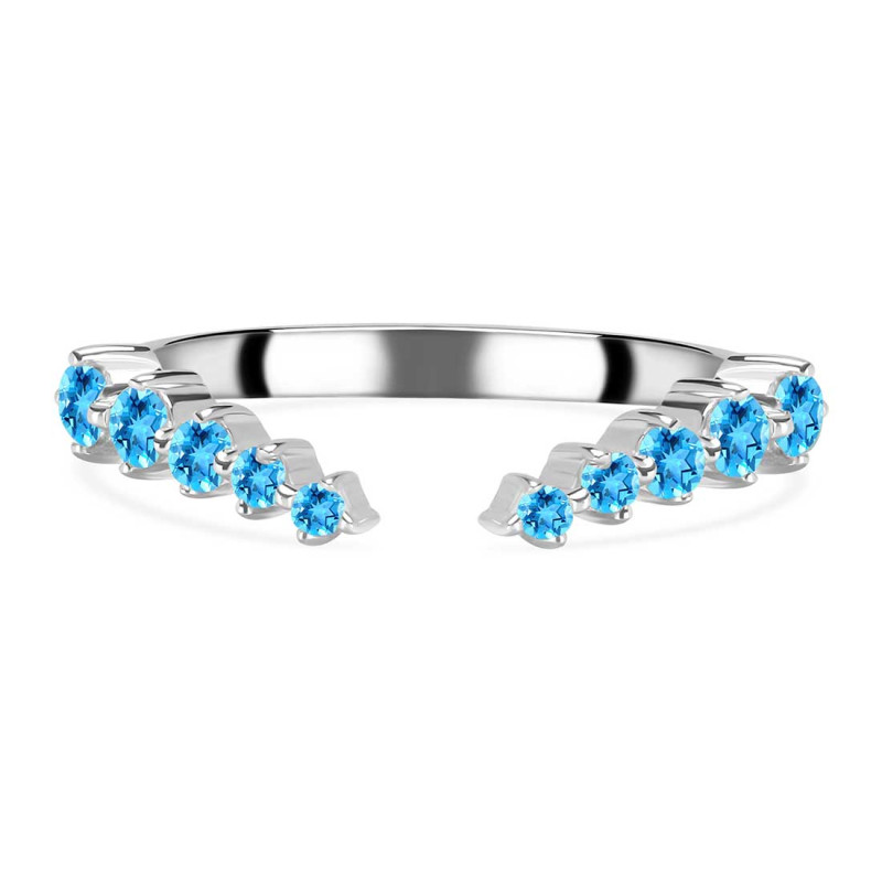 Swiss Blue Topaz Ring SBTZ-RR-327.