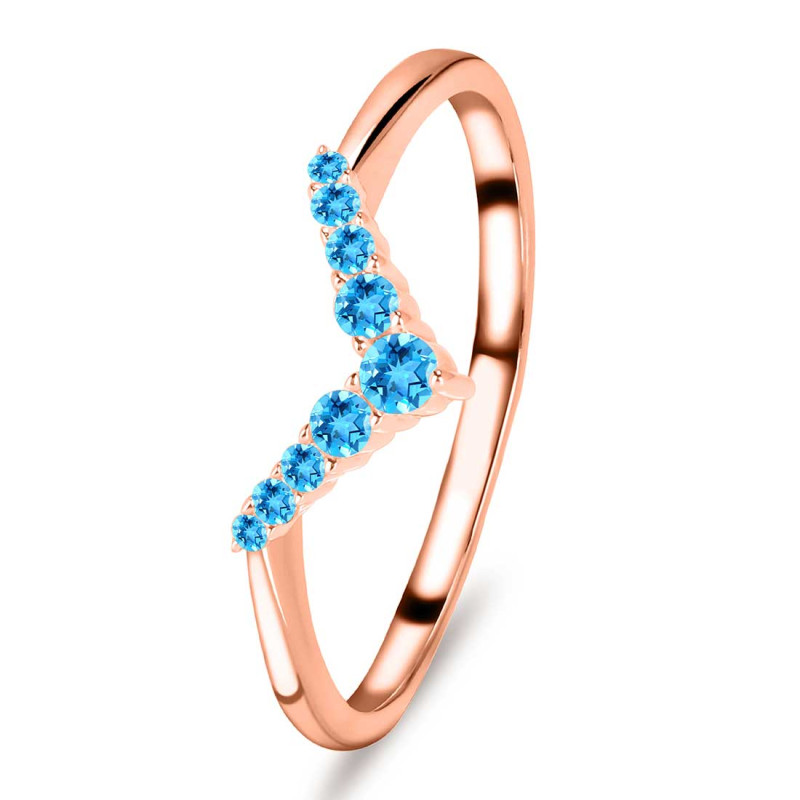 Swiss Blue Topaz Ring SBTZ-RR-391.