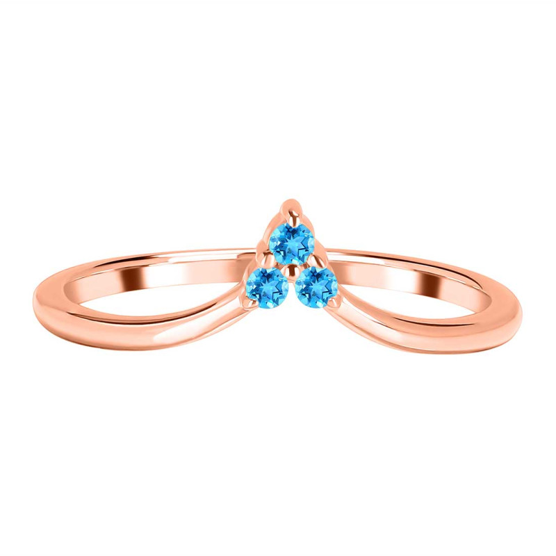 Swiss Blue Topaz Ring SBTZ-RR-409.
