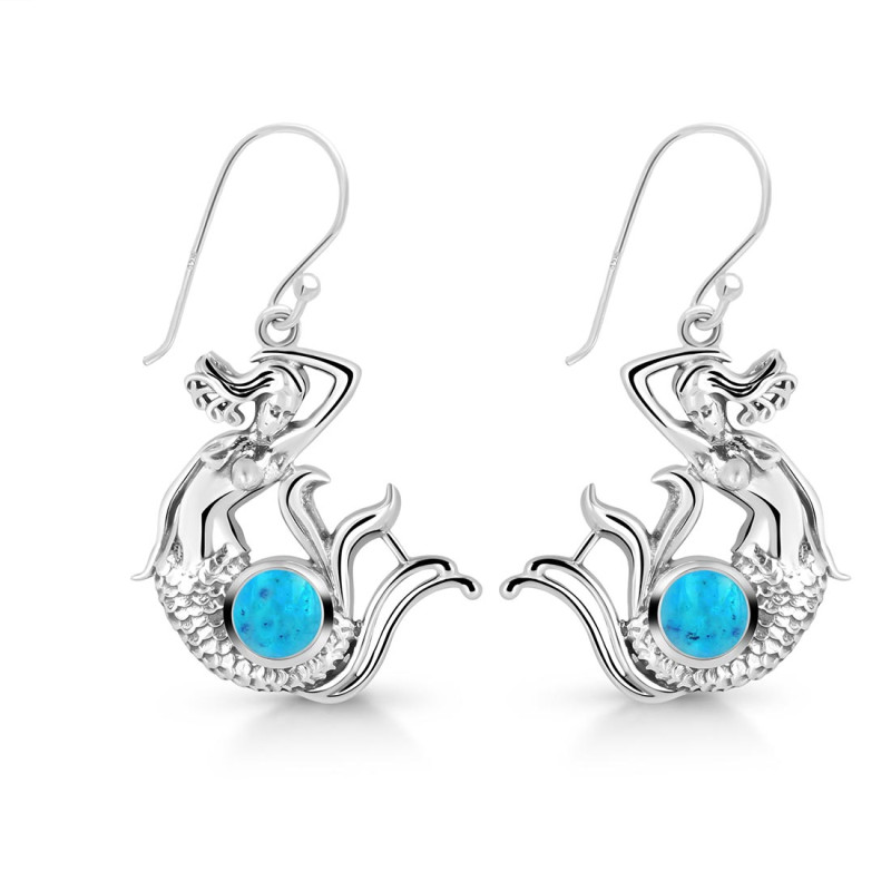 Turquoise Mermaid Earring TRQ-RUE-39.