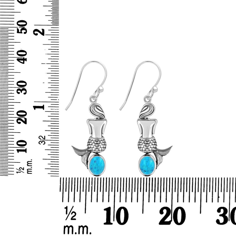 Turquoise Mermaid Earring TRQ-RUE-43.
