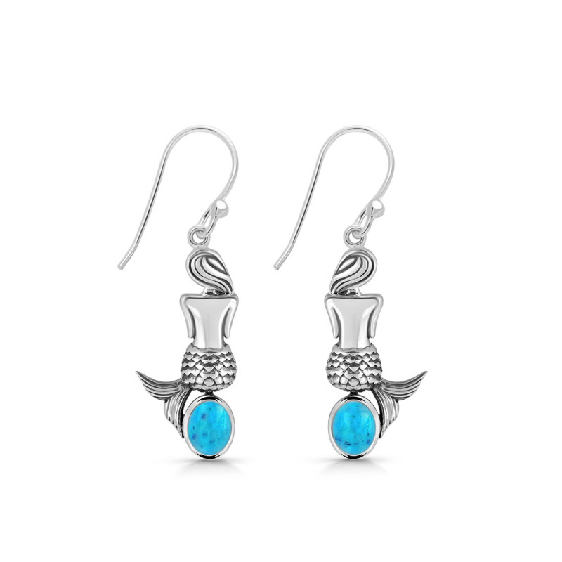 Turquoise Mermaid Earring TRQ-RUE-43.