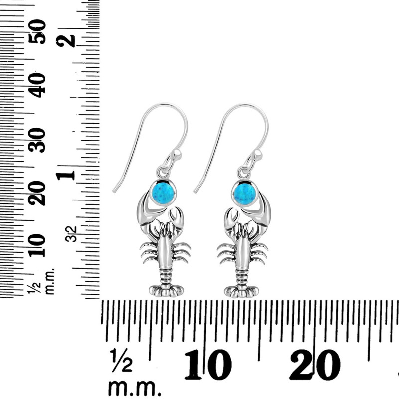 Turquoise Lobster Earring TRQ-RUE-45.
