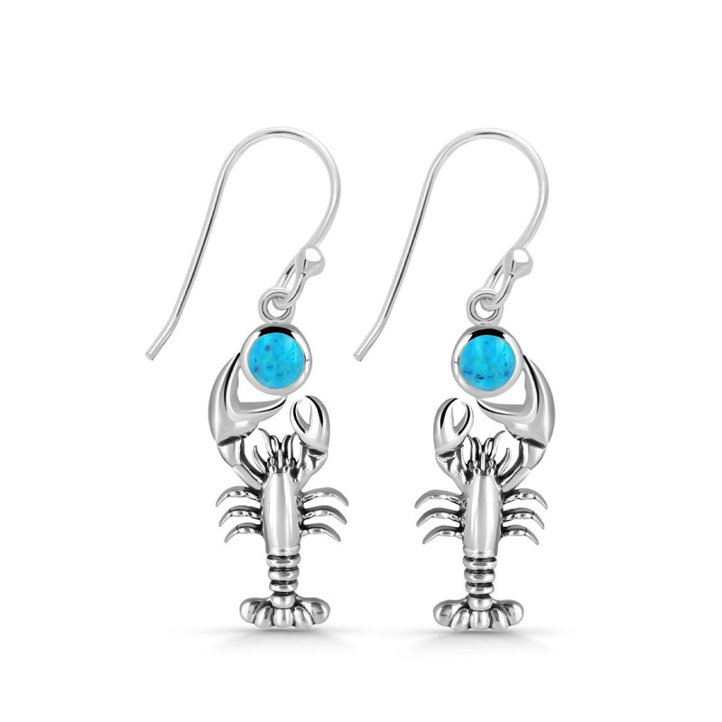Turquoise Lobster Earring TRQ-RUE-45.