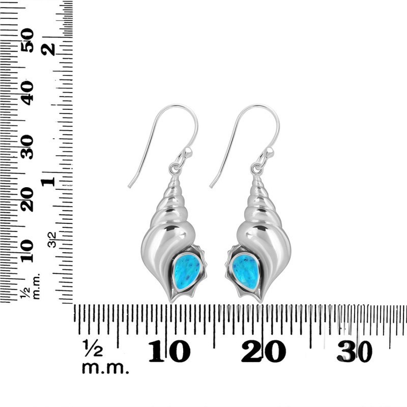 Turquoise Shell Earring TRQ-RUE-49.