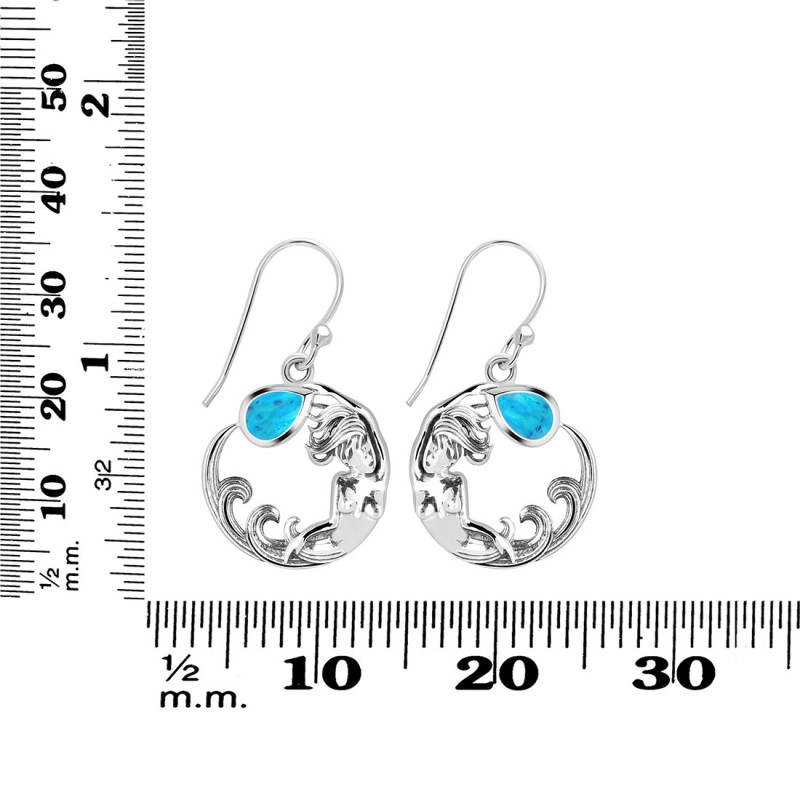 Turquoise Mermaid Earring TRQ-RUE-50.