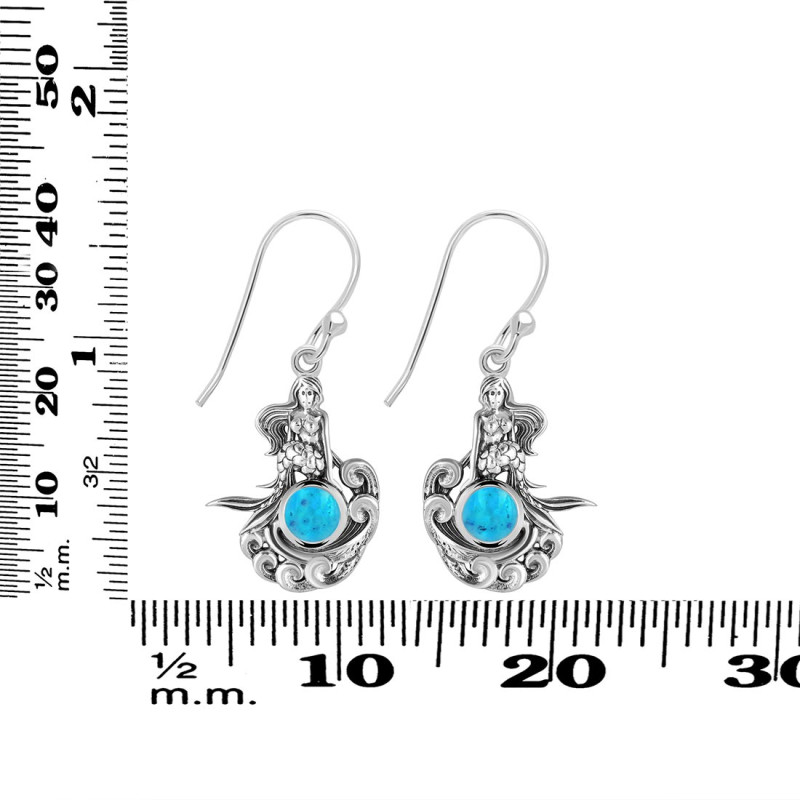 Turquoise Mermaid Earring TRQ-RUE-53.