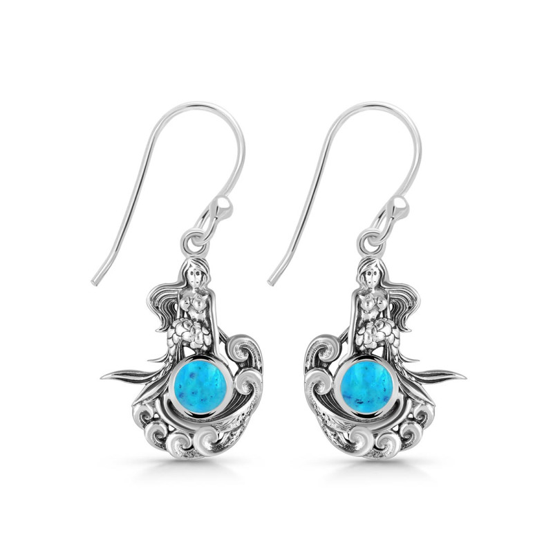 Turquoise Mermaid Earring TRQ-RUE-53.